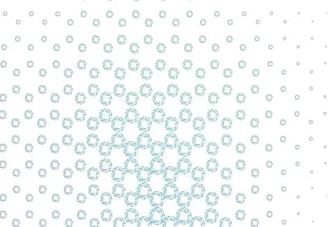Light blue, green vector texture with disks. Stock Illustration