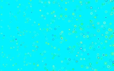 Light Blue, Green vector texture with disks. Stock Illustration