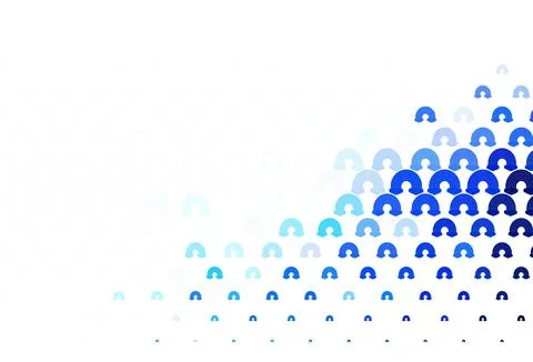 Light Blue, Green vector texture with rainbows, clouds. Illustrazione stock