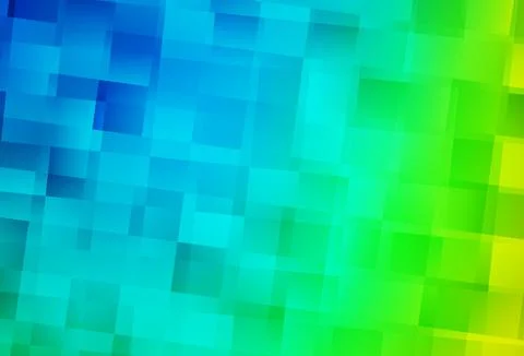 Light Blue, Green vector texture in rectangular style. Stock Illustration