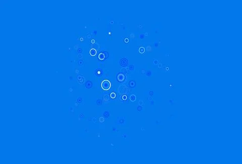 Light Blue, Green vector texture with disks. Stock Illustration