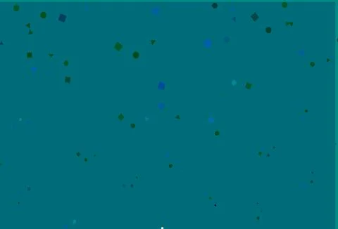 Light Blue, Green vector texture in poly style with circles, cubes. Stock Illustration