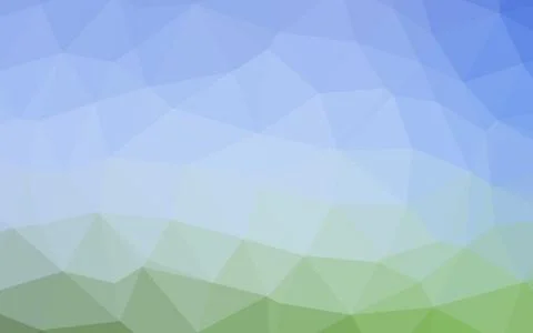 Light Blue, Green vector triangle mosaic template. イラスト素材
