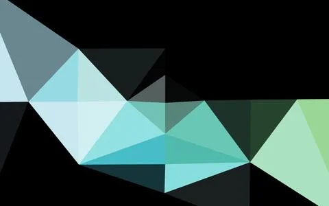 Light Blue, Green vector triangle mosaic cover. Illustrazione stock