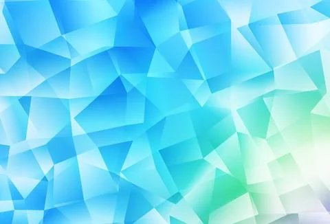 Light Blue, Green vector triangle mosaic template. Stock Illustration