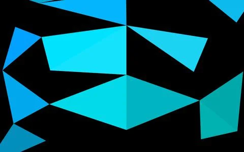 Light Blue, Green vector triangle mosaic template. Stock Illustration