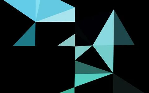 Light Blue, Green vector triangle mosaic cover. Ilustración de archivo