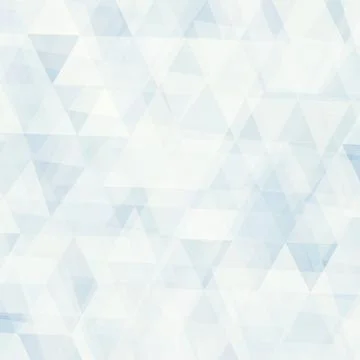 Light blue grey subtle background textured by transparent triangles. Pale vec Stock Illustration