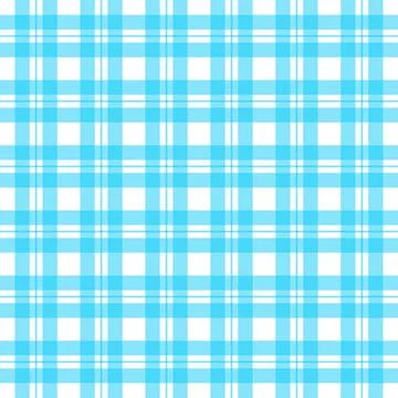 Light blue grid pattern seamless texture on white background minimalist design Stock Illustration