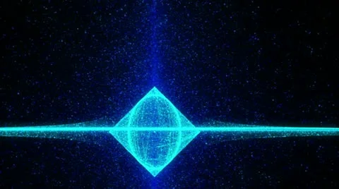 Light blue impulse seamless looping background d4596_L Stock Footage 11358753