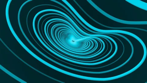 Light Blue Kidney Lines Rotation Stock Footage 100436428