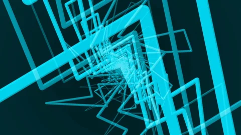 Light Blue Lightning Bolt Zoom Stock Footage 100447825