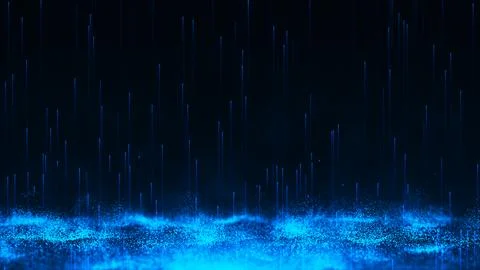 Light blue lines moving vertically upwards イラスト素材