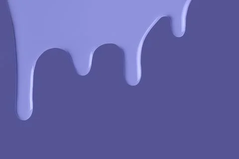 Light blue liquid drops of paint color flow down on very peri background Stock Illustration