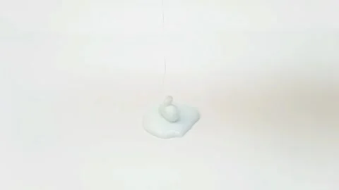 Light Blue liquid texture face wash, shampoo, cleanser, cosmetic or skincare Stock Footage 294963716