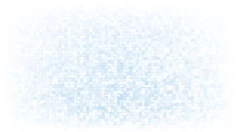 Light blue mosaic background with white vignette Illustrazione stock