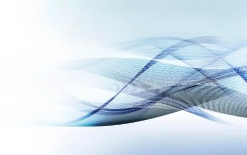 Light blue motion lines on white and blue background Stock Illustration