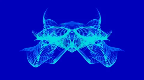 Light blue motion wave on blue background Stock Footage 33866523