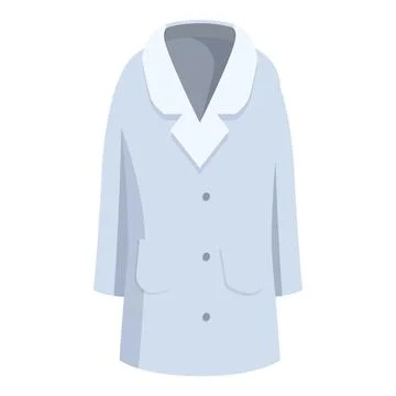 Light blue overcoat protecting from cold weather Stock Illustration