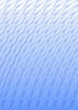 Light blue overlay background in optical art style with white blend ornaments Stock Illustration