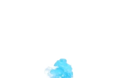 Light blue paint in water Stock-Footage 165666756