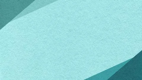 Light blue paper texture background, emerald, teal geometric corners gradient Stock Photos