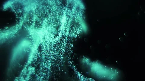 Light Blue Particle Motion Animation, Abstract Background Stock Footage 154364521