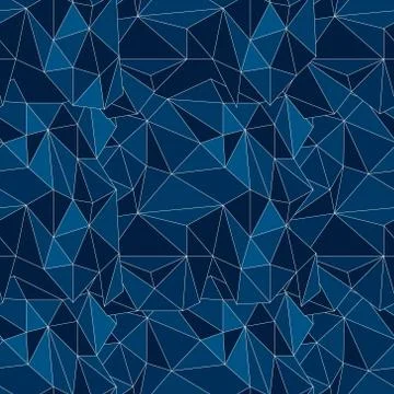 Light BLUE Pattern. Seamless triangular template. Geometric sample. Repeating Stock Illustration