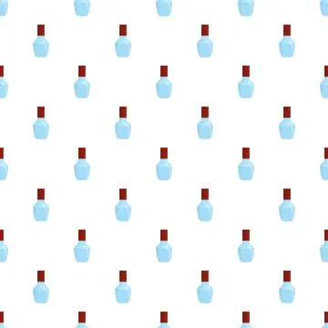 Light blue perfume bottles repeating pattern background Stock Illustration