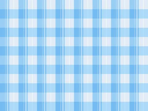 Light Blue Plaid Seamless Pattern Background Texture for Fabric Print Stock Illustration
