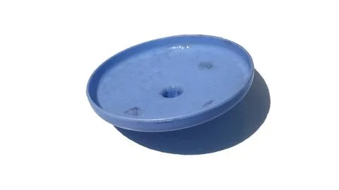 Light blue plastic cup Stock Photos