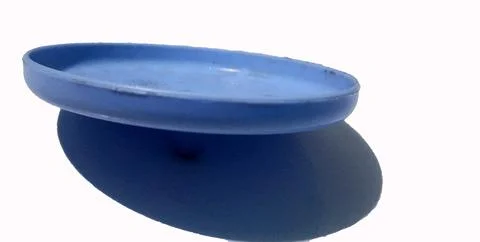 Light blue plastic cup Stock Photos