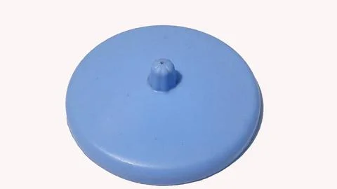 Light blue plastic cup Stock Photos