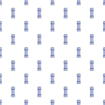 Light blue plumbing pipe fitting seamless pattern Stock Illustration