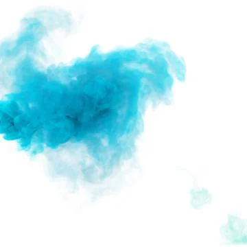 Light blue plume of smoke Stock Illustration