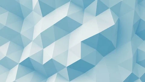 Light blue polygonal geometric 3D surface seamless loop 4k UHD (3840x2160) Stock Footage 83120482
