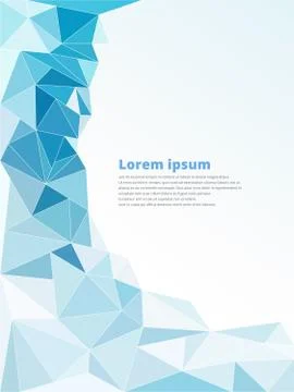 Light blue polygonal mosaic background vector illustration Stock Illustration