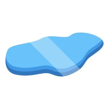 Light blue puddle reflecting light creating a gradient effect Illustrazione stock