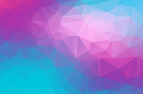 Light Blue purple Low poly crystal background. Polygon design pattern. Low poly  Stock Illustration