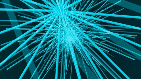Light Blue Random Lines Zoom Stock Footage 100506850