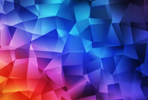 Light Blue, Red vector abstract mosaic pattern. 스톡 일러스트