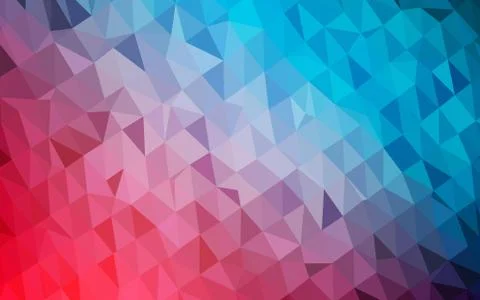 Light Blue, Red vector abstract mosaic backdrop. Illustration