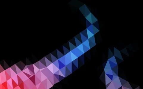 Light Blue, Red vector abstract polygonal layout. Stock Illustration