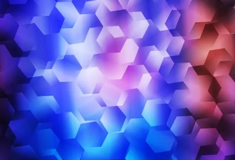 Light Blue, Red vector abstract mosaic pattern. Stock Illustration