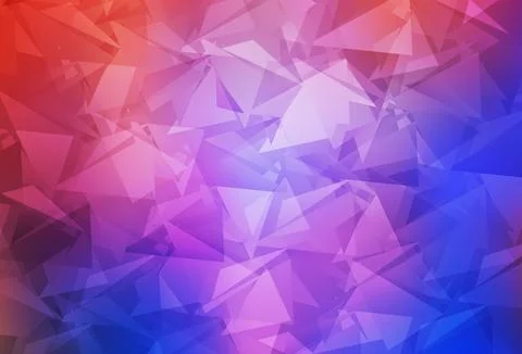 Light Blue, Red vector abstract polygonal background. Stock Illustration