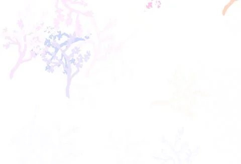 Light Blue, Red vector abstract backdrop with sakura. Stock Illustration