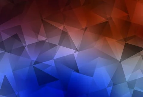 Light Blue, Red vector abstract mosaic pattern. Stock Illustration