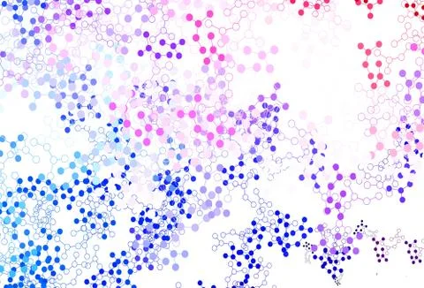 Light Blue, Red vector backdrop with artificial intelligence data. Illustrazione stock
