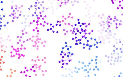 Light Blue, Red vector backdrop with artificial intelligence data. Stock Illustration