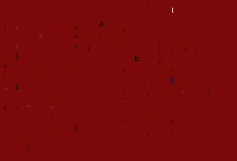 Light Blue, Red vector backdrop with algebra elements. 스톡 일러스트